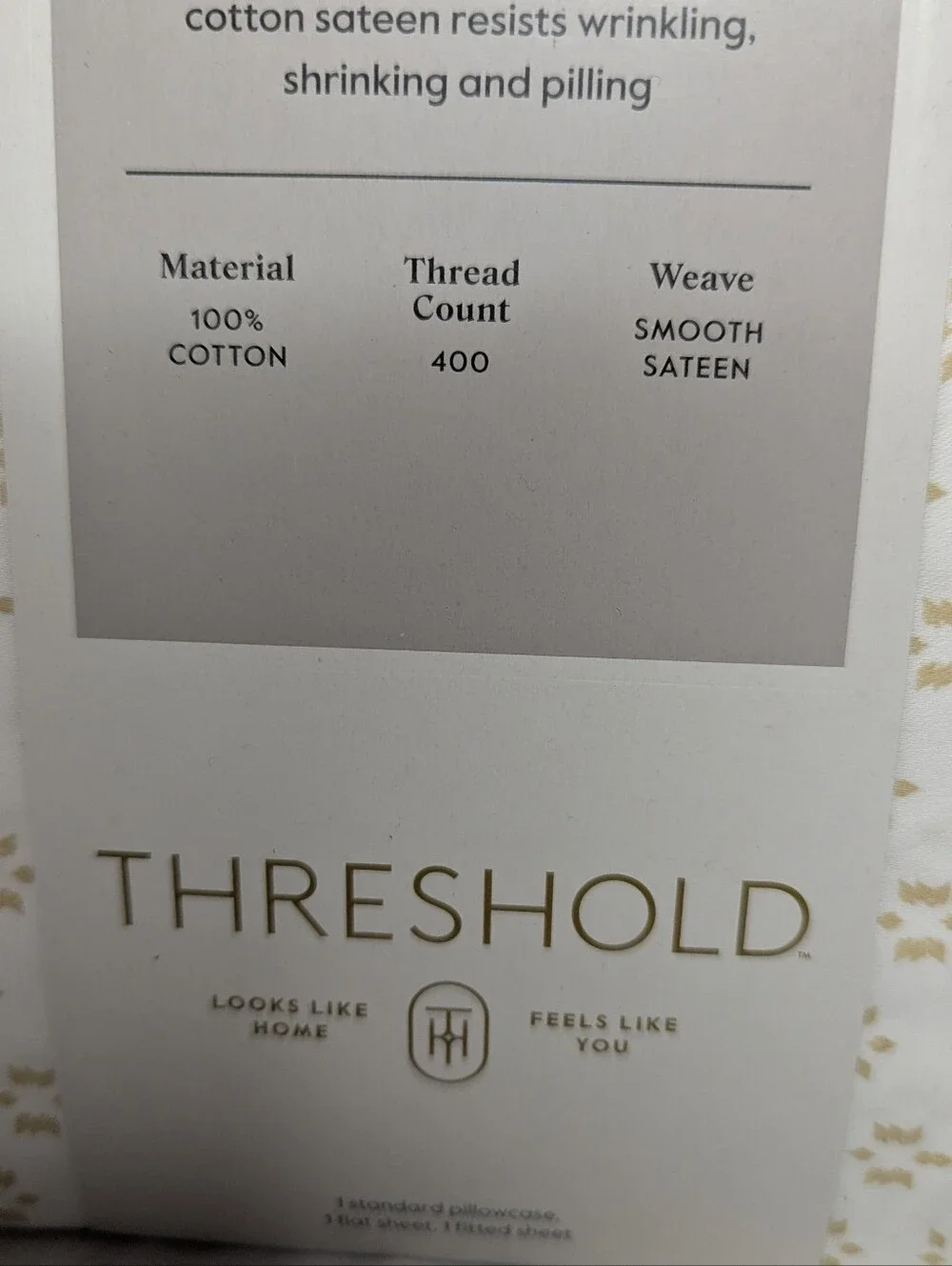 NWT Threshold Performance Twin Sheet Set